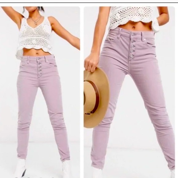 We The Free Lilic Sun Chaser High Rise Button Fly Corduroys Size 31 NWOT - Picture 1 of 15